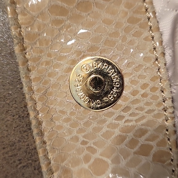 Vtg MICHAEL KORS 1990s Tan Snakeskin Slouchy Hobo Bag AP-1012 - Picture 11 of 14